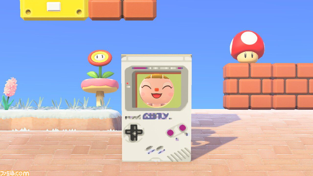 あつ森』任天堂ゲーム機のマイデザインが配布。ゲームボーイの顔出し
