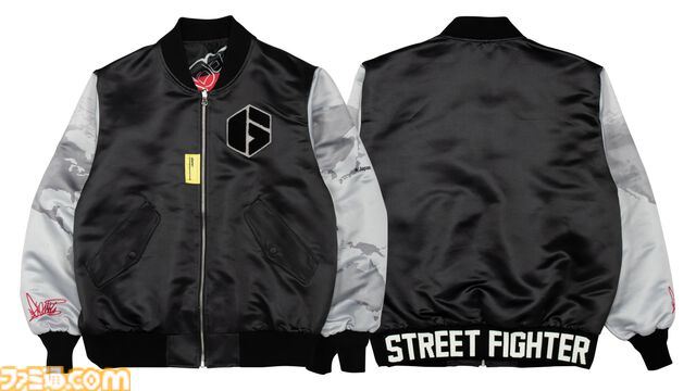 『スト6』瞬獄殺の“天”を背負って試合観戦やイベント参加できる。豪鬼とジュリモデルのリバーシブルブルゾンの予約受付が2月27日まで実施