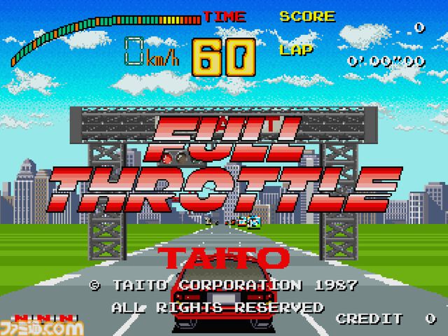 【アケアカ】『フルスロットル』2月5日配信。ニトロで加速して敵をぶっちぎるタイトーの爽快レースゲーム