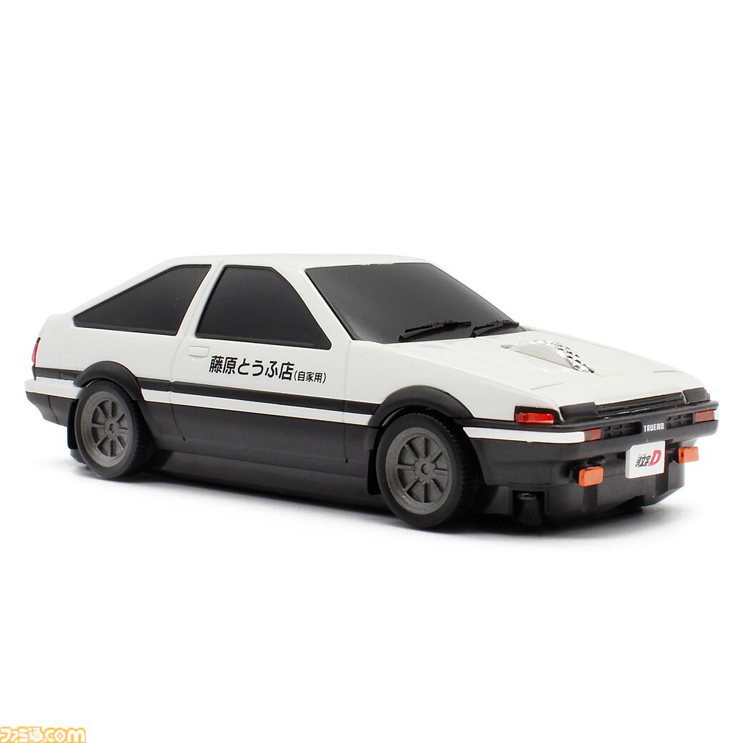 『頭文字D』藤原拓海の愛車ハチロク・トレノ（AE86）が無線マウスに。ライト開閉ギミック搭載、操作時の安定感と快適性にも配慮