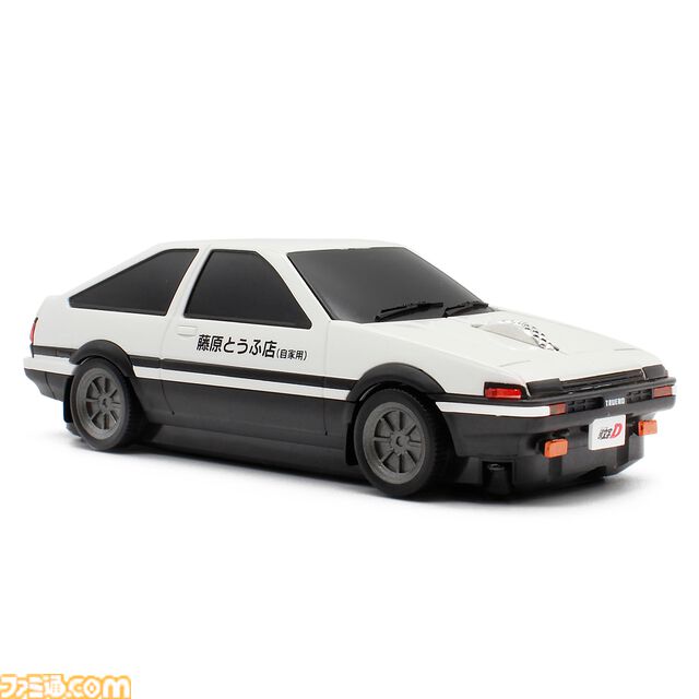 『頭文字D』藤原拓海の愛車ハチロク・トレノ（AE86）が無線マウスに。ライト開閉ギミック搭載、操作時の安定感と快適性にも配慮