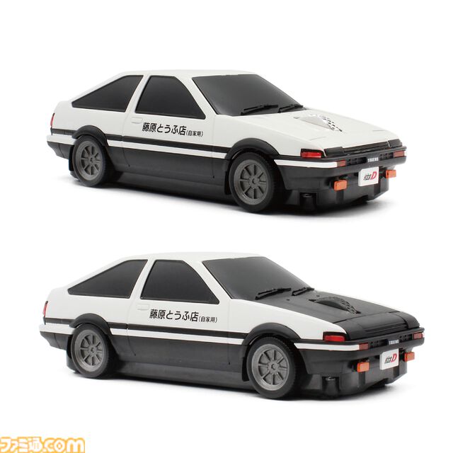 『頭文字D』藤原拓海の愛車ハチロク・トレノ（AE86）が無線マウスに。ライト開閉ギミック搭載、操作時の安定感と快適性にも配慮