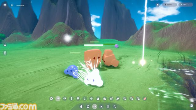 『ANLIFE』生命体の進化を観察する癒し系シミュレータが2月12日にSteamでリリース。神の視点で食料を与えたり隕石を降らせたり。よちよち歩く生命の進化をぼんやり眺める