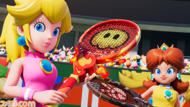 『マリオテニス フィーバー』レビュー。炎・氷・強風なんでもアリ!? 30種ラケットから放たれるフィーバーショットで、試合は毎回油断できないクライマックス！
