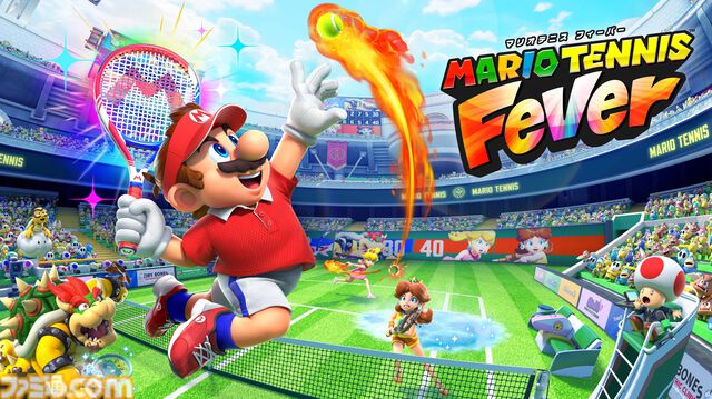 『マリオテニス フィーバー』レビュー。炎・氷・強風なんでもアリ!? 30種ラケットから放たれるフィーバーショットで、試合は毎回油断できないクライマックス！