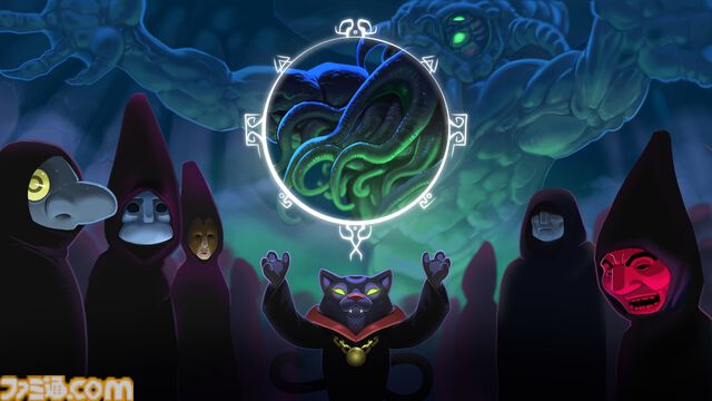 『リチュアル・パーティ』トラブル対処に追われながらクトゥルフ召喚を目指す協力型パーティーゲーム。隣人、警察、超常現象をやり過ごしながら目指せ召喚。2月17日より早期アクセスが開始