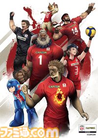 カプコン×バレーボールのコラボイラスト2024Ver.公開。『スト6』豪鬼やロックマン、『バイオ』ジル&クリス、『モンハン』アイルーたち人気キャラがユニフォーム姿で登場