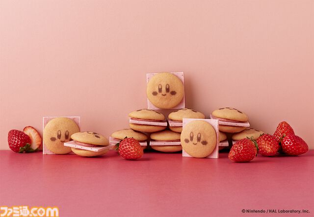 “カービィのストロベリーバーガー”2月12日10時より公式オンラインショップで通販開始。カービィカフェとキャプテンスイーツバーガーのコラボ商品