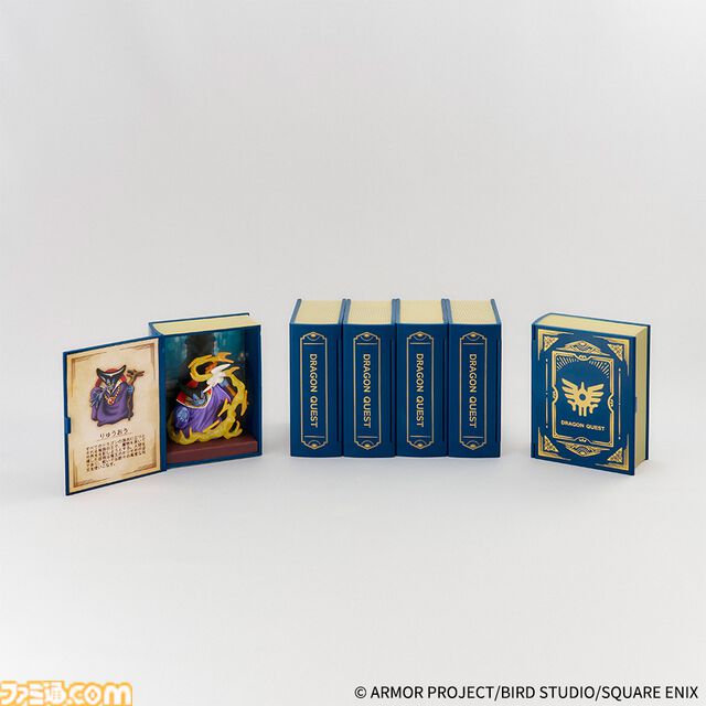 『ドラクエ』冒険の書にモンスターを収めた並べて飾りたい新作コレクションフィギュアが3月28日発売。おなじみスライムやりゅうおうなど全6種