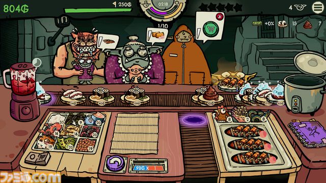 『へいお待ち！ゴブリン寿司』奇妙な食材による寿司を作りゴブリンたちの空腹を満たすレストラン経営ゲーム。早期アクセスが本日（2/10）より開始