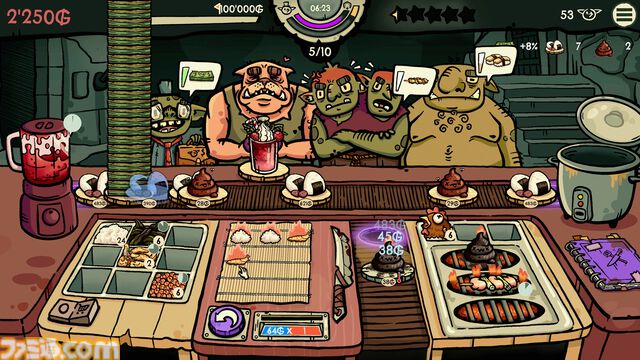 『へいお待ち！ゴブリン寿司』奇妙な食材による寿司を作りゴブリンたちの空腹を満たすレストラン経営ゲーム。早期アクセスが本日（2/10）より開始