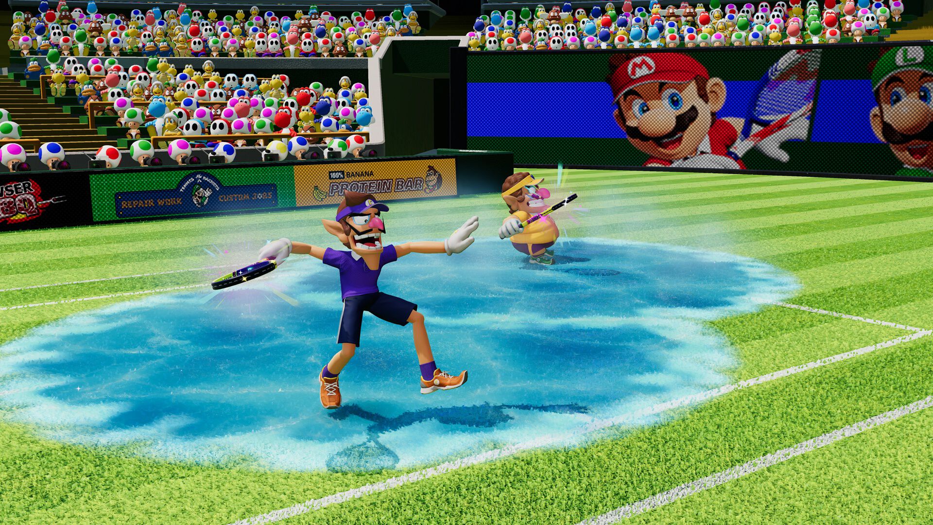 『マリオテニス フィーバー』2月12日の発売に先駆けオープニング映像が公開。さまざまなプレイモードや今作の新要素“フィーバーラケット”の詳細も要チェック