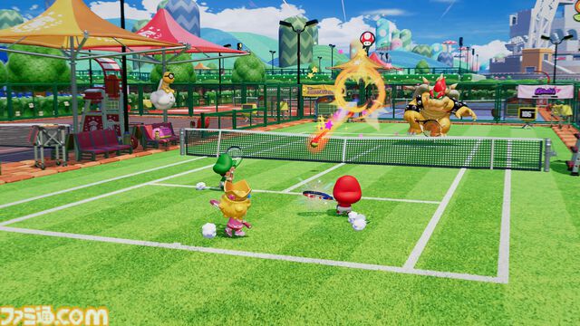 『マリオテニス フィーバー』2月12日の発売に先駆けオープニング映像が公開。さまざまなプレイモードや今作の新要素“フィーバーラケット”の詳細も要チェック