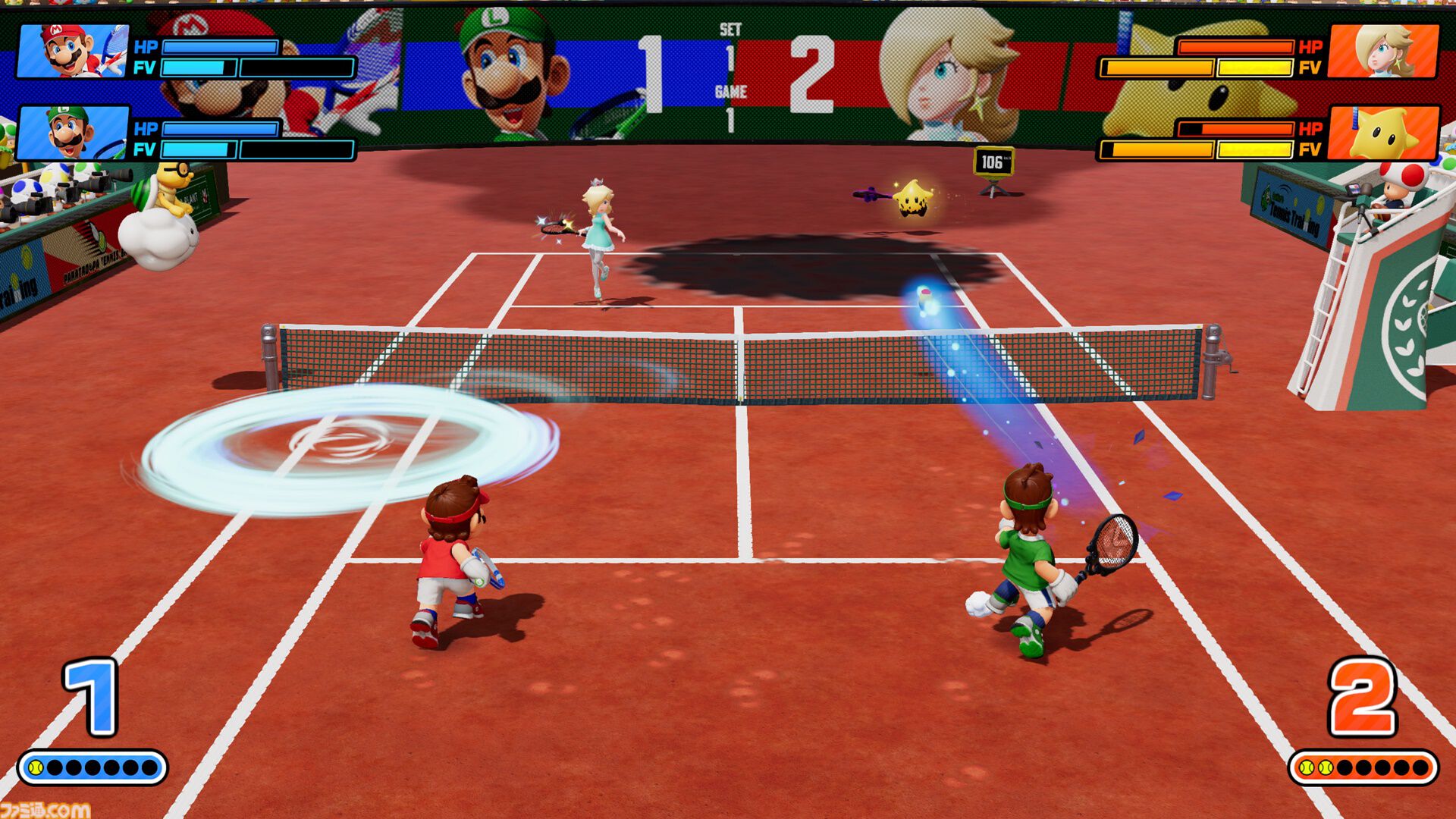 『マリオテニス フィーバー』2月12日の発売に先駆けオープニング映像が公開。さまざまなプレイモードや今作の新要素“フィーバーラケット”の詳細も要チェック