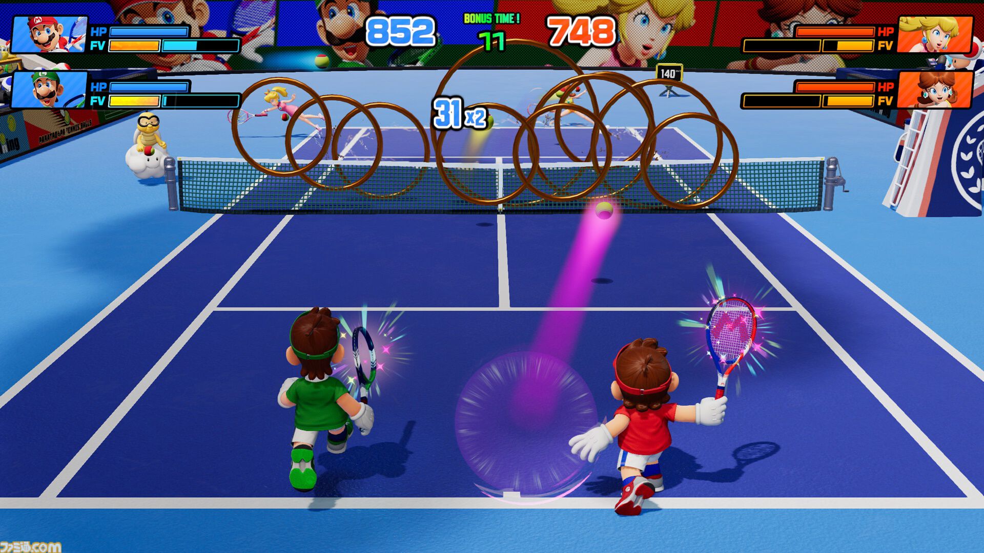 『マリオテニス フィーバー』2月12日の発売に先駆けオープニング映像が公開。さまざまなプレイモードや今作の新要素“フィーバーラケット”の詳細も要チェック