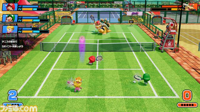 『マリオテニス フィーバー』2月12日の発売に先駆けオープニング映像が公開。さまざまなプレイモードや今作の新要素“フィーバーラケット”の詳細も要チェック