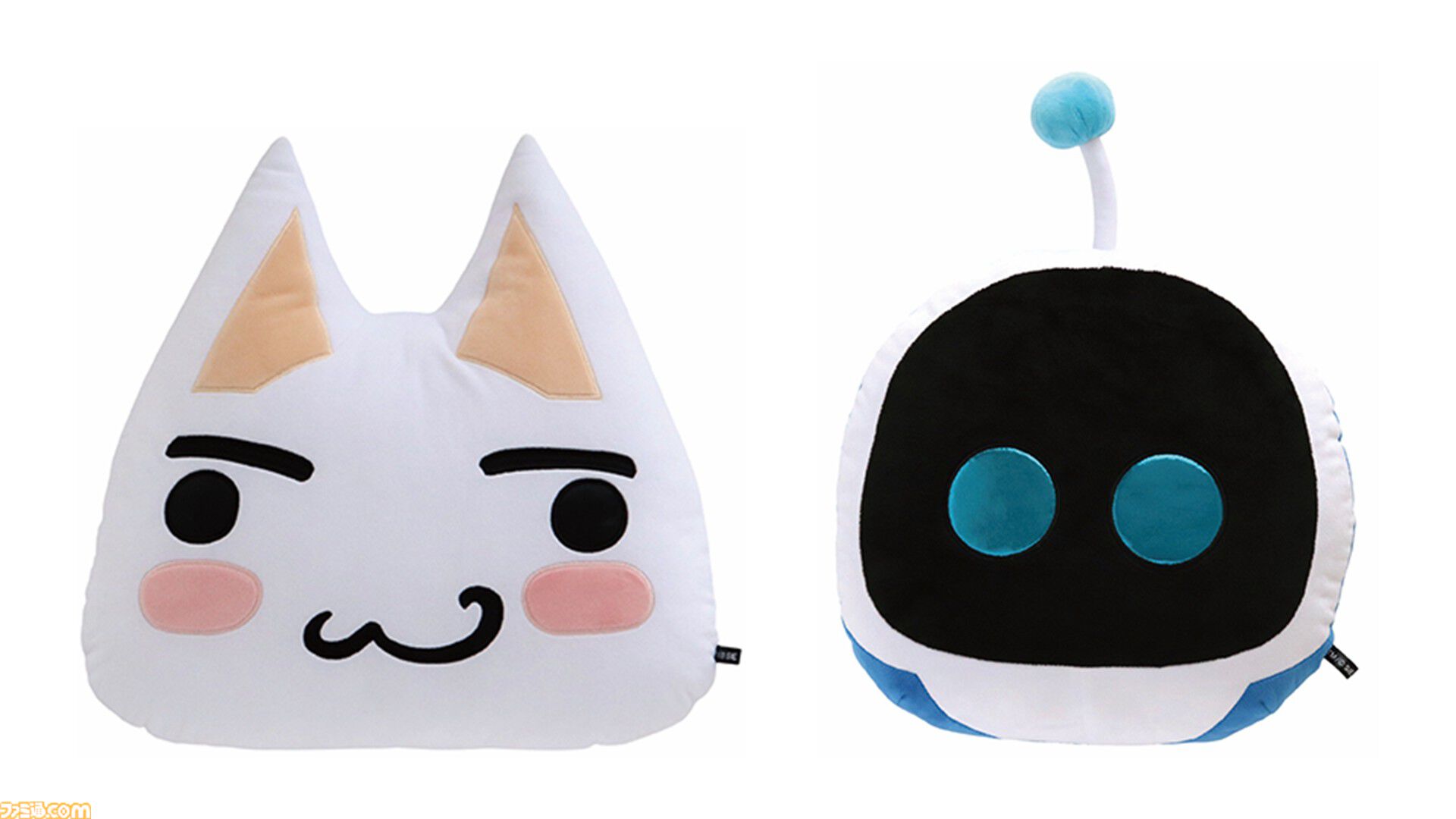 初代プレステ、『どこでもいっしょ』トロ、『アストロボット』アストロの長辺クッションが登場。本日（2/10）よりGRAPHT公式ストアで発売