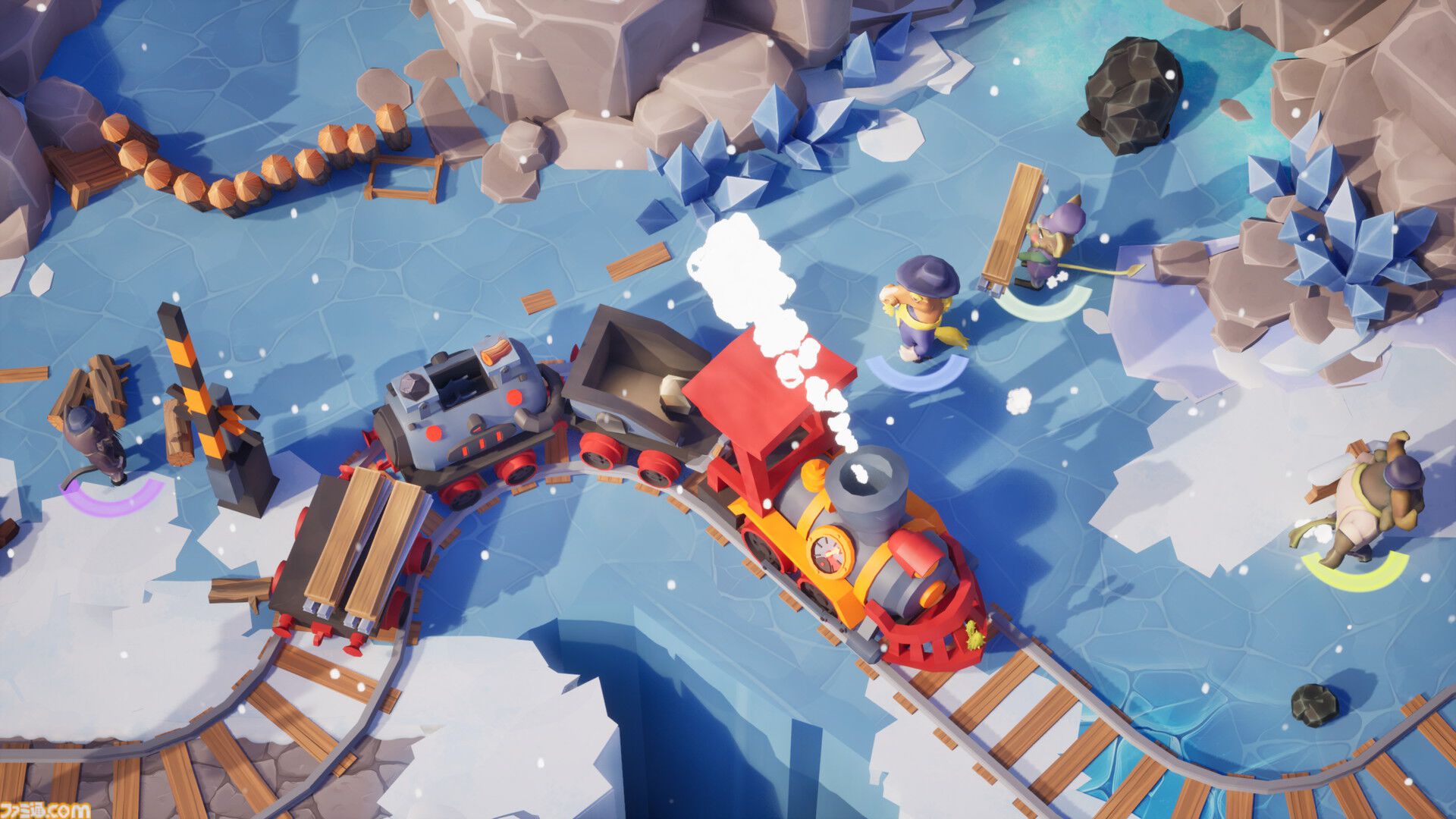 『Loco: Rails & Tails（ロコ：レール＆テール）』アナウンストレーラーが公開。最大4人で線路を作って荷物を運ぶワチャワチャ感が楽しい協力アクション。思うように作業できないカオス感を味わえ