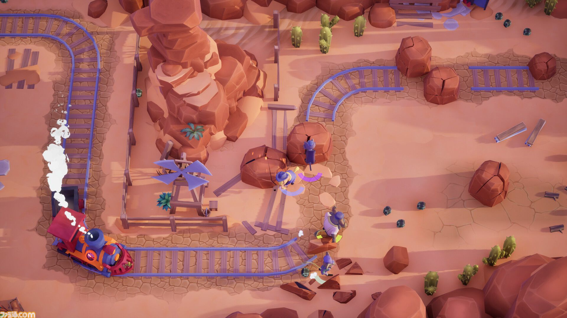 『Loco: Rails & Tails（ロコ：レール＆テール）』アナウンストレーラーが公開。最大4人で線路を作って荷物を運ぶワチャワチャ感が楽しい協力アクション。思うように作業できないカオス感を味わえ