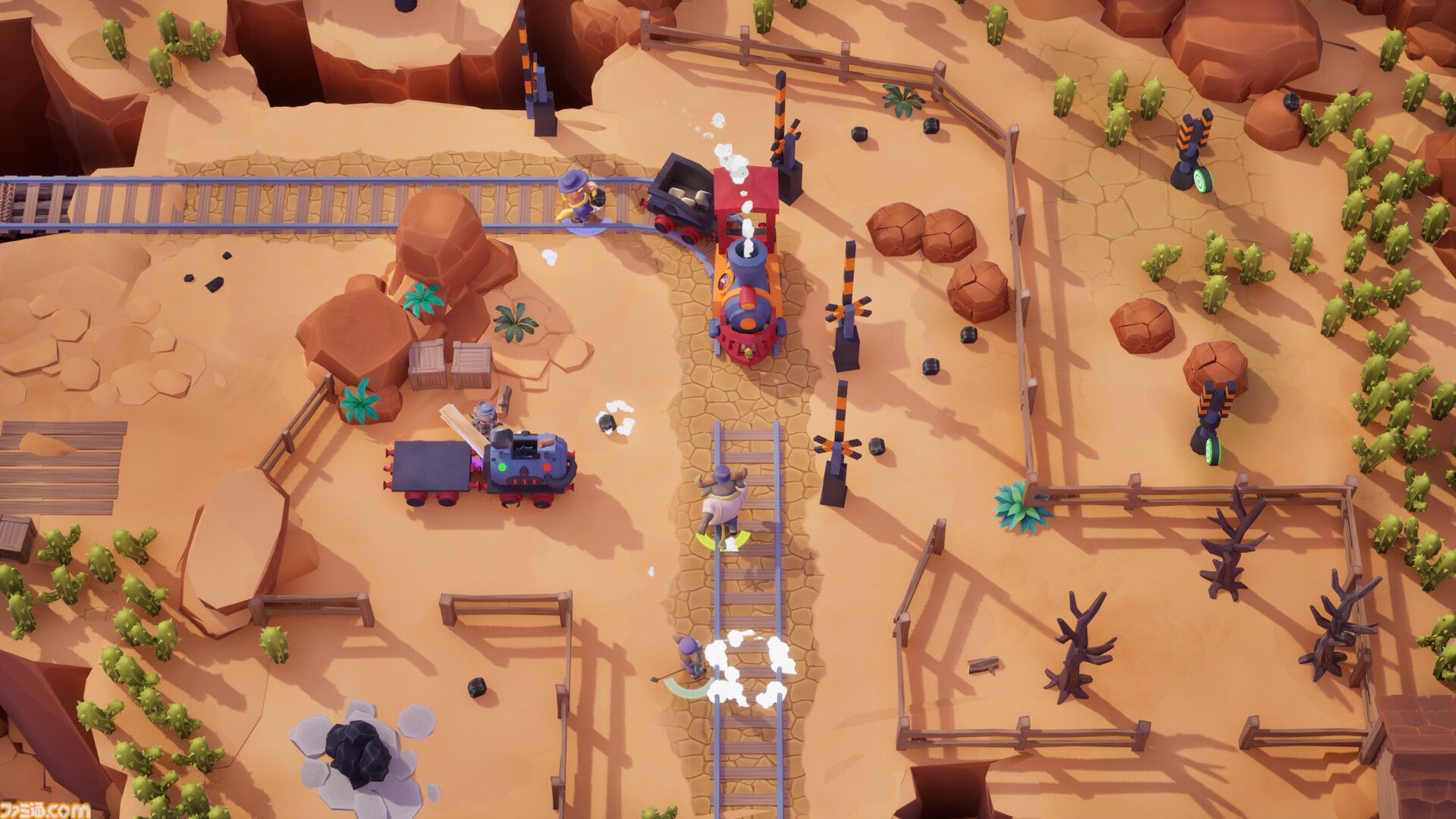 『Loco: Rails & Tails（ロコ：レール＆テール）』アナウンストレーラーが公開。最大4人で線路を作って荷物を運ぶワチャワチャ感が楽しい協力アクション。思うように作業できないカオス感を味わえ