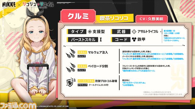 『NIKKE』と『リコリコ』のコラボ予習で千束やたきなの活躍にハマってしまった。約1ヵ月の長期間コラボでみんなにも沼ってほしい