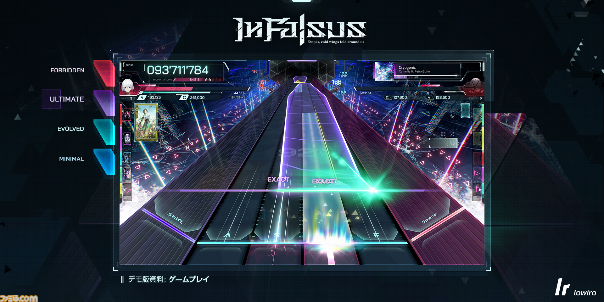 【In Falsus】人気音ゲー『Arcaea』開発元の新作はキーボード＆マウス操作リズムゲーム。体験版では5曲がプレイ可能