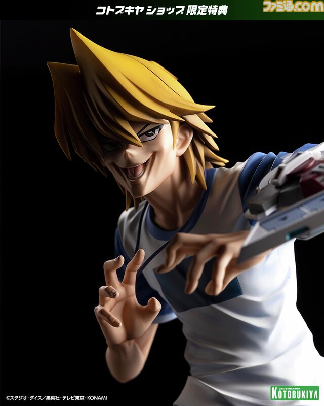 『遊戯王』“パーフェクト城之内”の表情の再現度が高すぎる。城之内くんフィギュアのコトブキヤショップ限定特典として魅力的すぎるパーツが付属