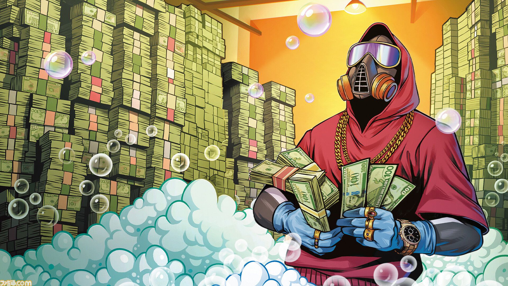 『Cash Cleaner Simulator』“お金の汚れ”をゴシゴシ落とせ！ 「マネーロンダリング＝資金洗浄」ってそういう意味!? Steam版は2032円（25％オフ）のセール中【とっておきインディー】