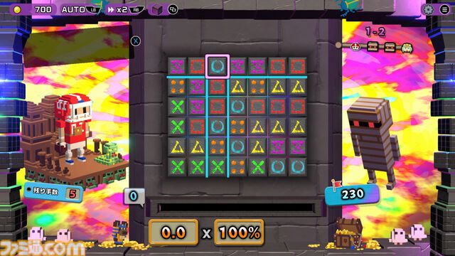 『ダイヤループ-パズルでローグはじめました-』デッキを構築しハイスコアを目指すパズルゲーム。カスタムマッチ機能を追加するアプデが配信