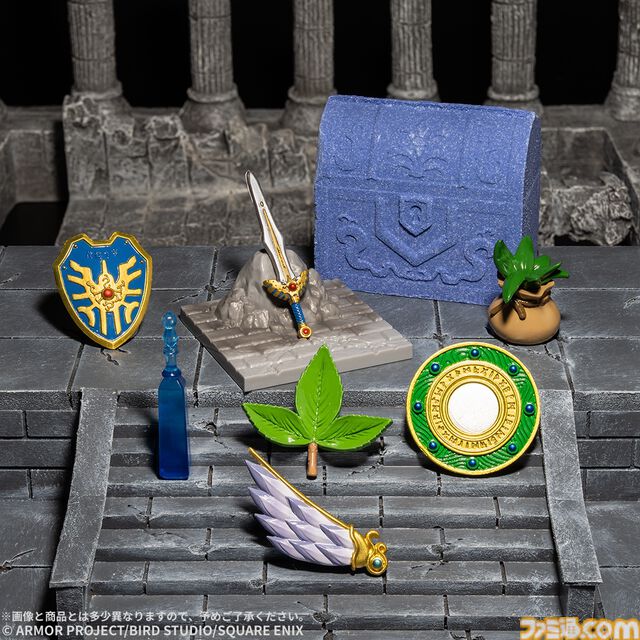 『ドラクエ』ロトのつるぎやラーのかがみのマスコット入り入浴剤が本日（2/16）より発売。お風呂で宝箱を開けてあなたも勇者に。