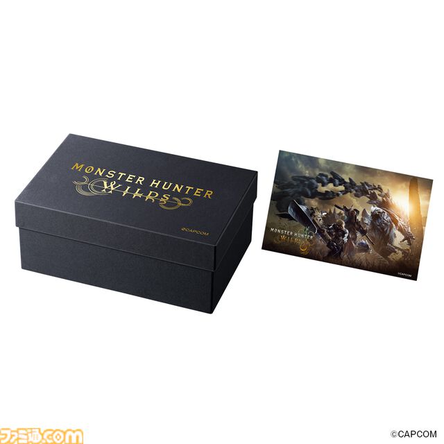 『モンハンワイルズ』メインテーマ『英雄の証』を特別編曲で奏でる。リオレウスとリオレイアが金彩蒔絵で描かれた限定オルゴール登場