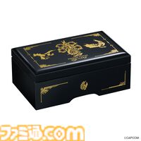 『モンハンワイルズ』メインテーマ『英雄の証』を特別編曲で奏でる。リオレウスとリオレイアが金彩蒔絵で描かれた限定オルゴール登場