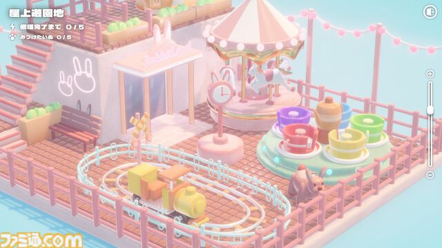 『ハコニワデンキ Hakoniwa Electric』ミニチュア風の箱庭がかわいい癒し系パズルゲームが公開。四季折々の風景を表現した全12ステージが簡単操作で楽しめる