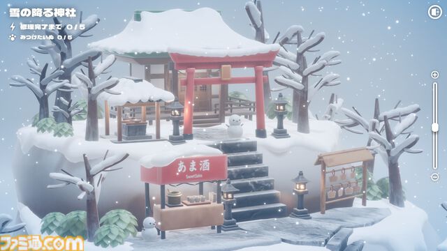 『ハコニワデンキ Hakoniwa Electric』ミニチュア風の箱庭がかわいい癒し系パズルゲームが公開。四季折々の風景を表現した全12ステージが簡単操作で楽しめる