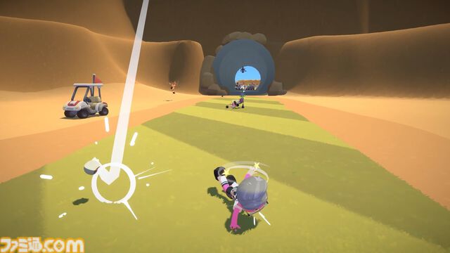 『Super Battle Golf』打順関係なしのリアルタイム乱戦ゴルフ。最大8人がロケランやゴルフカートで妨害しあいながら最速カップインを目指す【本日（2/20）発売】
