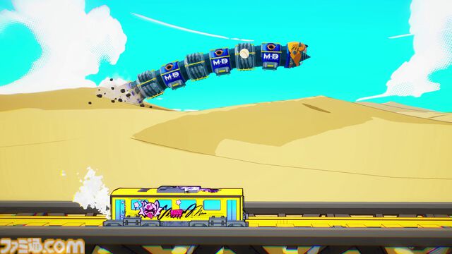 『電車アタック』電車がスケボーのようにぶっ飛んでいくハチャメチャ発進アクション。体験版が本日23時より配信