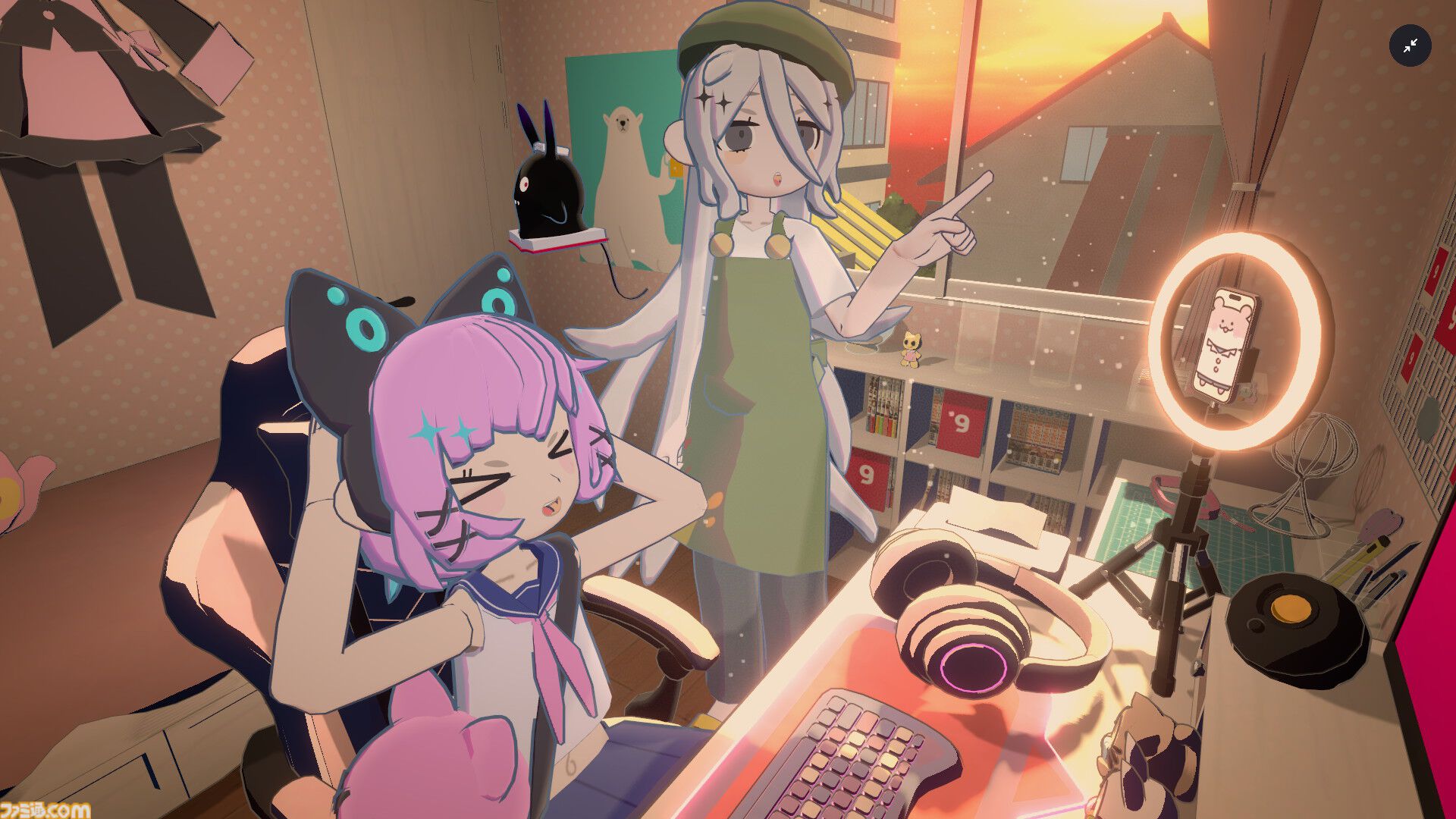 『gogh: Focus with Your Avatar』チルでかわいい「あなただけの作業空間」を作ろう。いまなら『超かぐや姫！』コラボアイテムも手に入る【とっておきインディー】