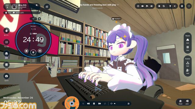 『gogh: Focus with Your Avatar』チルでかわいい「あなただけの作業空間」を作ろう。いまなら『超かぐや姫！』コラボアイテムも手に入る【とっておきインディー】