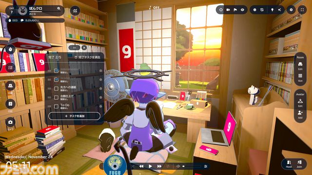 『gogh: Focus with Your Avatar』チルでかわいい「あなただけの作業空間」を作ろう。いまなら『超かぐや姫！』コラボアイテムも手に入る【とっておきインディー】