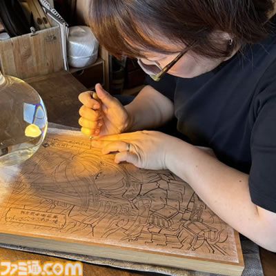 『ニーア オートマタ』2Bの浮世絵木版画が300部限定で2月27日より予約開始。人間国宝が手掛ける和紙を使い、職人の伝統技術で“ヨルハ二号B型”を描く