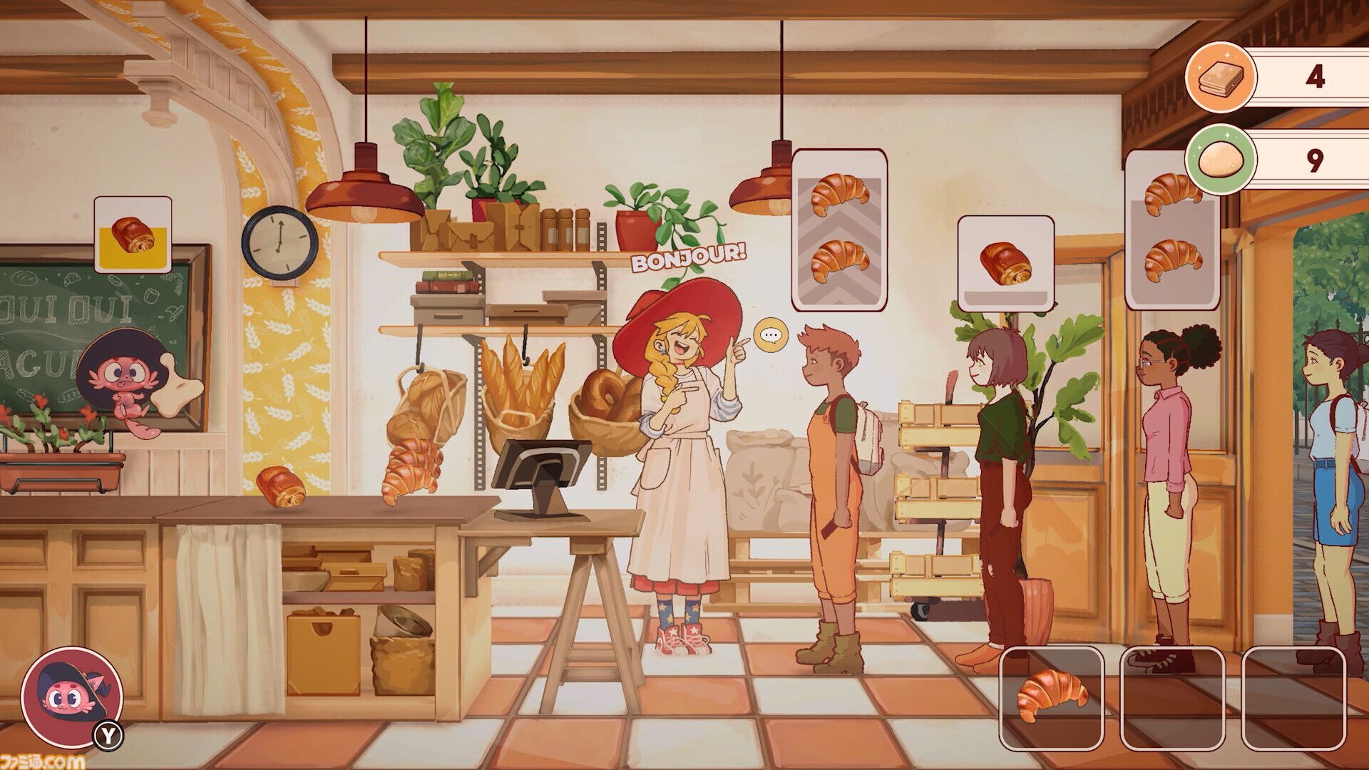 『The Witch's Bakery』“魔法のパン屋”経営アドベンチャーの無料体験版がSteamで配信開始。現代パリを舞台に、パンと魔法で人々に元気を届けよう