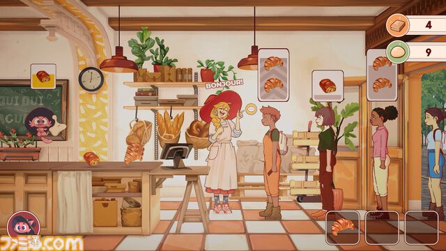 『The Witch's Bakery』“魔法のパン屋”経営アドベンチャーの無料体験版がSteamで配信開始。現代パリを舞台に、パンと魔法で人々に元気を届けよう