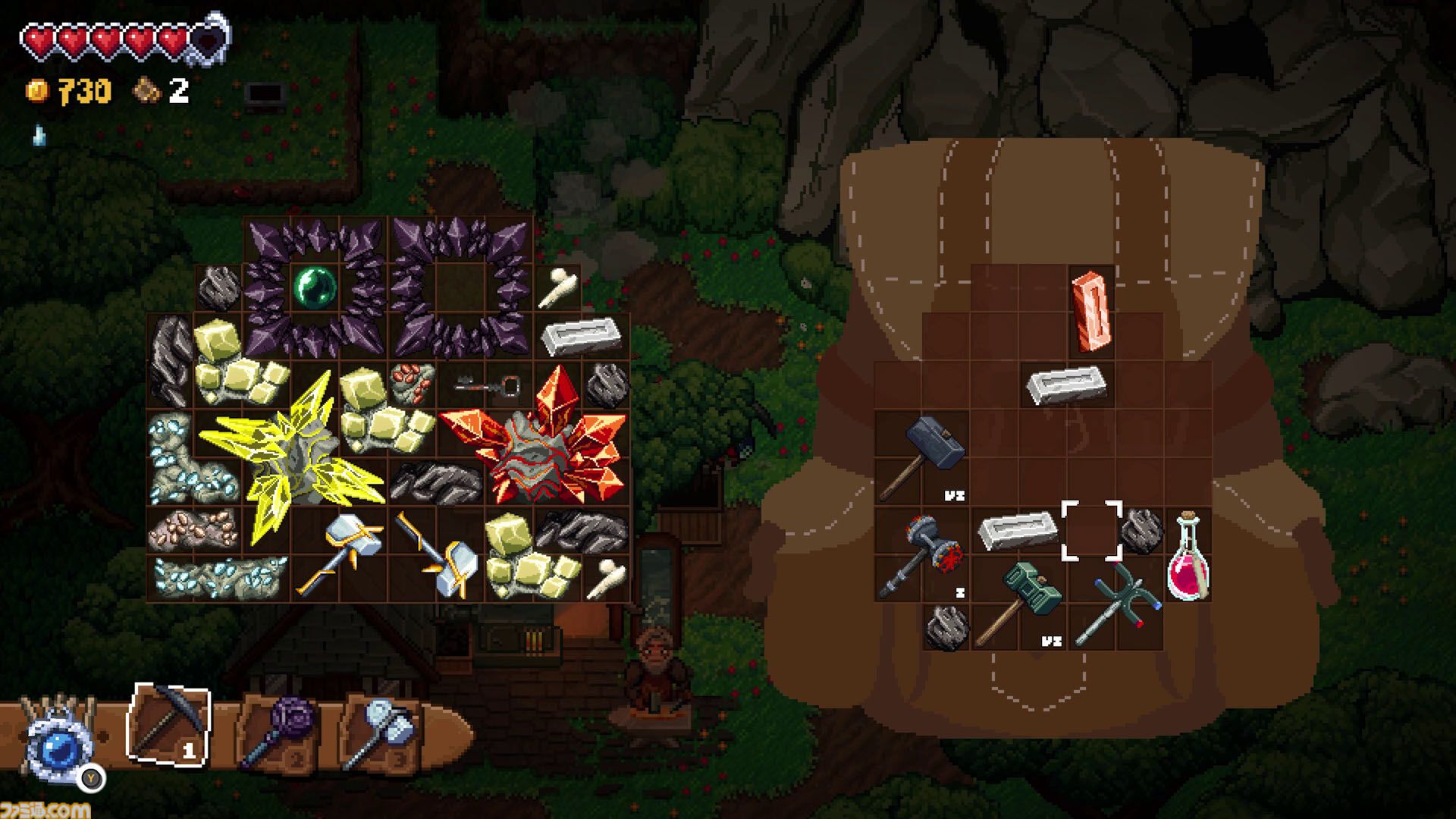 『Glintseeker Island』は『スタデューバレー』や『ポケモン ダイパ』地下大洞窟インスパイア。財宝掘り掘りアドベンチャーで採掘体験【Steamでテスト実施中】