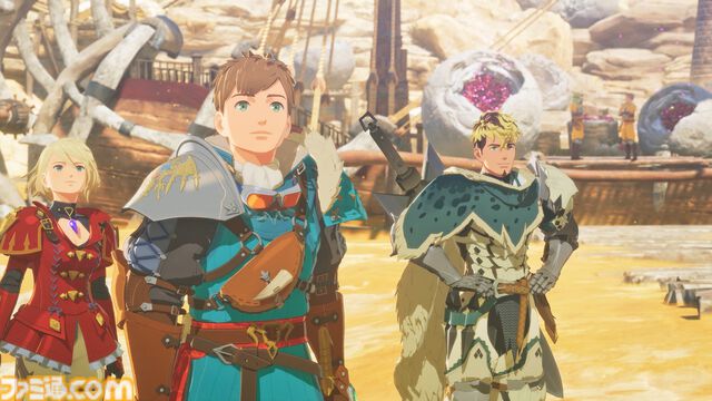 『モンハンストーリーズ3』ラオシャンロンが石化した状態で登場、フィールドの一部に。イブシマキヒコ、ナルハタタヒメの姿も。【モンハンフェスタ'26】