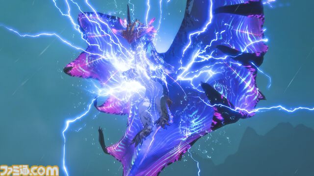 『モンハンストーリーズ3』ラオシャンロンが石化した状態で登場、フィールドの一部に。イブシマキヒコ、ナルハタタヒメの姿も。【モンハンフェスタ'26】