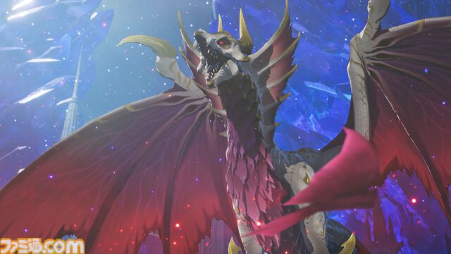 『モンハンストーリーズ3』ラオシャンロンが石化した状態で登場、フィールドの一部に。イブシマキヒコ、ナルハタタヒメの姿も。【モンハンフェスタ'26】