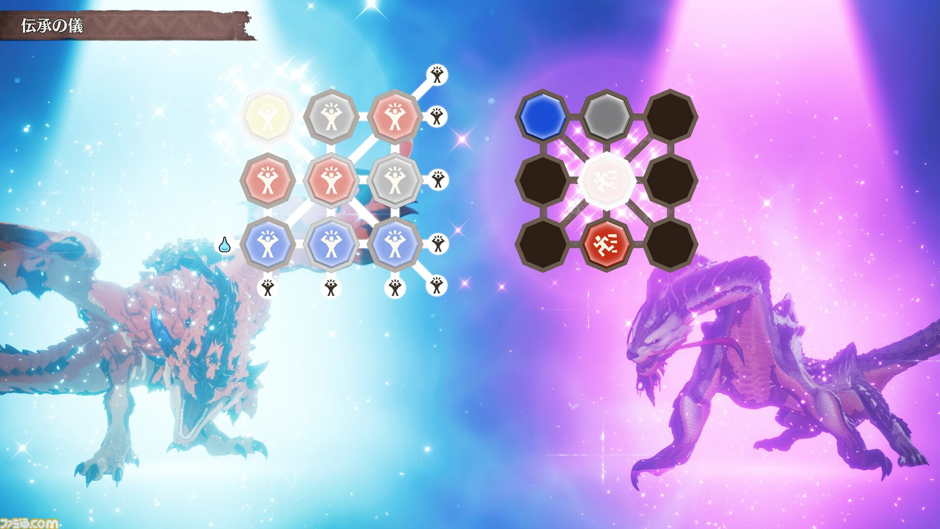 『モンハンストーリーズ3』ラオシャンロンが石化した状態で登場、フィールドの一部に。イブシマキヒコ、ナルハタタヒメの姿も。【モンハンフェスタ'26】
