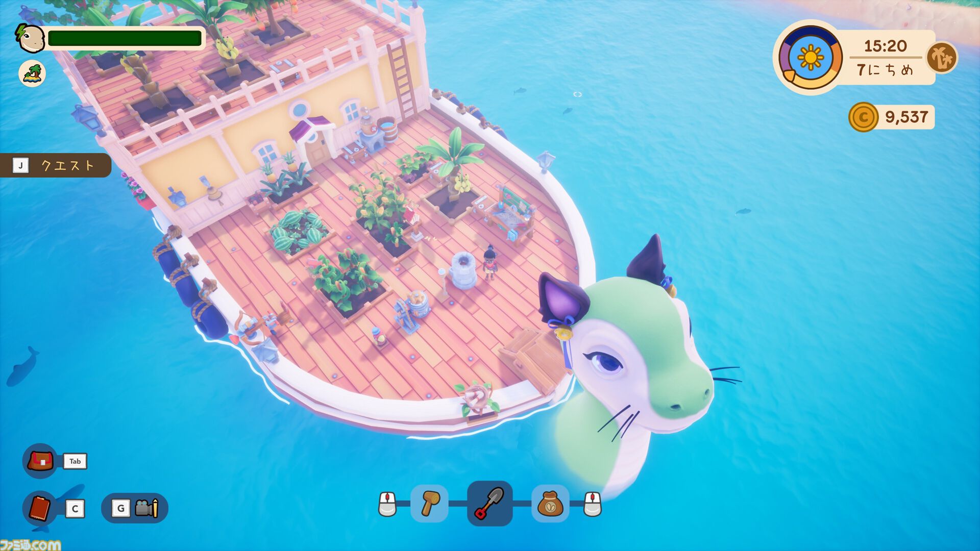 『Collector's Cove』相棒の恐竜と大海原を冒険！ 注目の船旅アドベンチャーが3月12日発売決定。甲板で農業しつつ恐竜と仲良しになれる