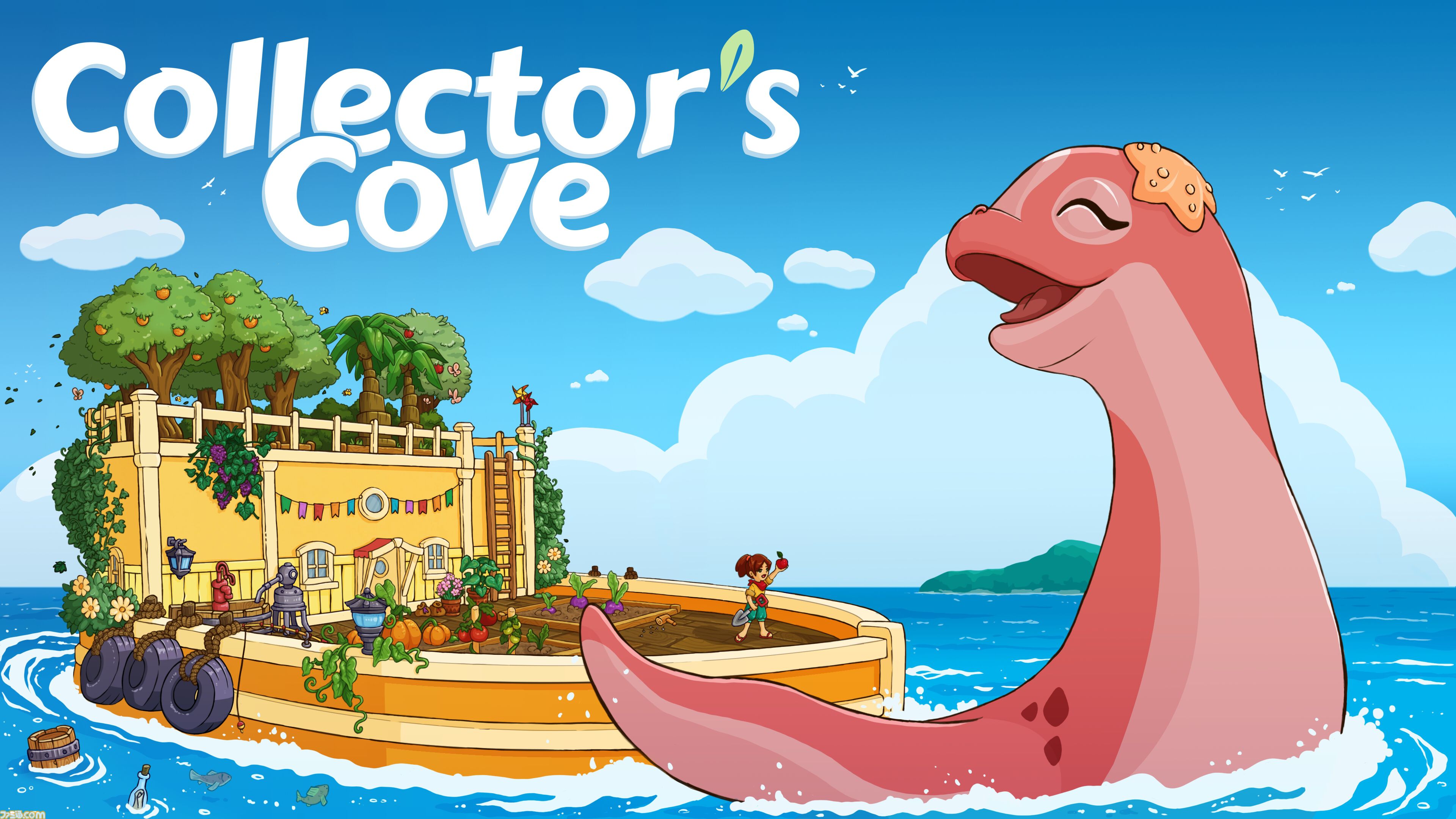 『Collector's Cove』相棒の恐竜と大海原を冒険！ 注目の船旅アドベンチャーが3月12日発売決定。甲板で農業しつつ恐竜と仲良しになれる