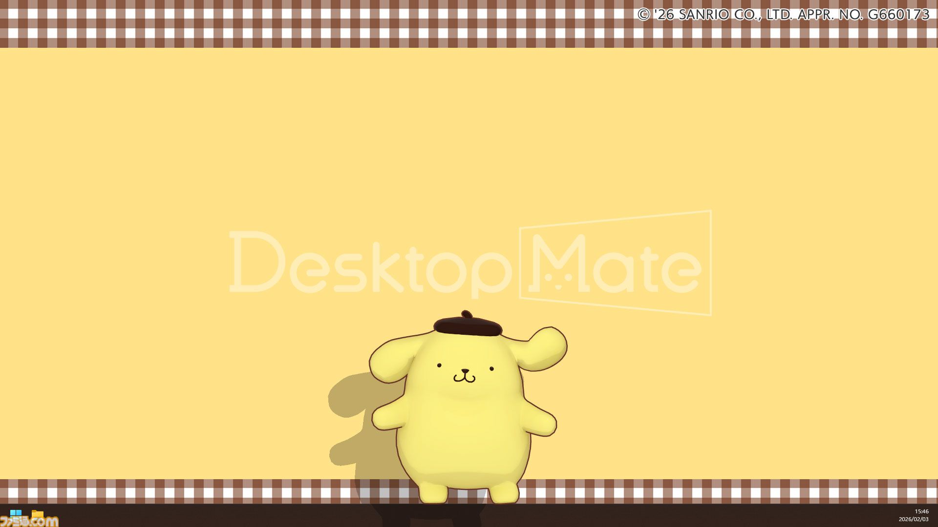 ハローキティたちサンリオキャラが『Desktop Mate』に登場。ポムポム